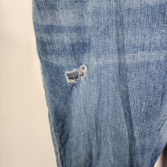 Madewell Women's 32 The Perfect Vintage Jeans High Rise Raw Hem Blue Distressed - Picture 3 of 14